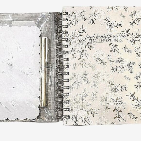 Badgley Miscka, "Find Beauty In The Small Things" Journal, Notepad, & Pen Set - Picture 1 of 8